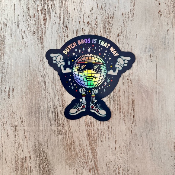 Dutch Bros Disco Sticker - Picture 1 of 4